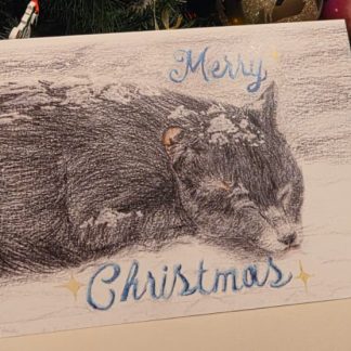 Cat Christmas Card