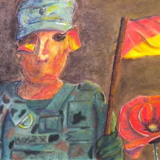 A3 Art Print - 'Patriotic Pawn'